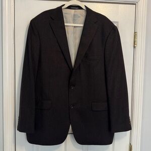 Arnold Brant Men's Brown 90% Cashmere 10% Mink Blazer Sz 47 R Italy 2 Button